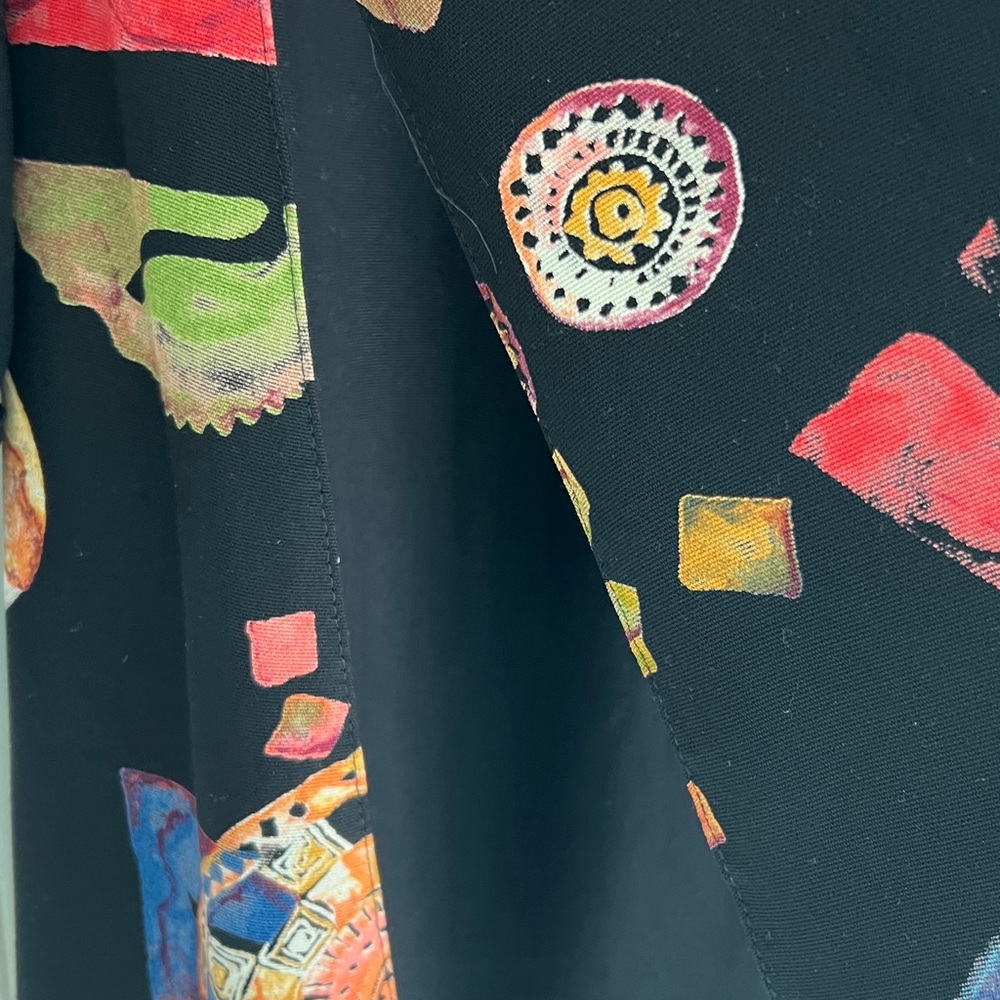 Black Jacket With Geometric Pattern Platinum By D… - image 6